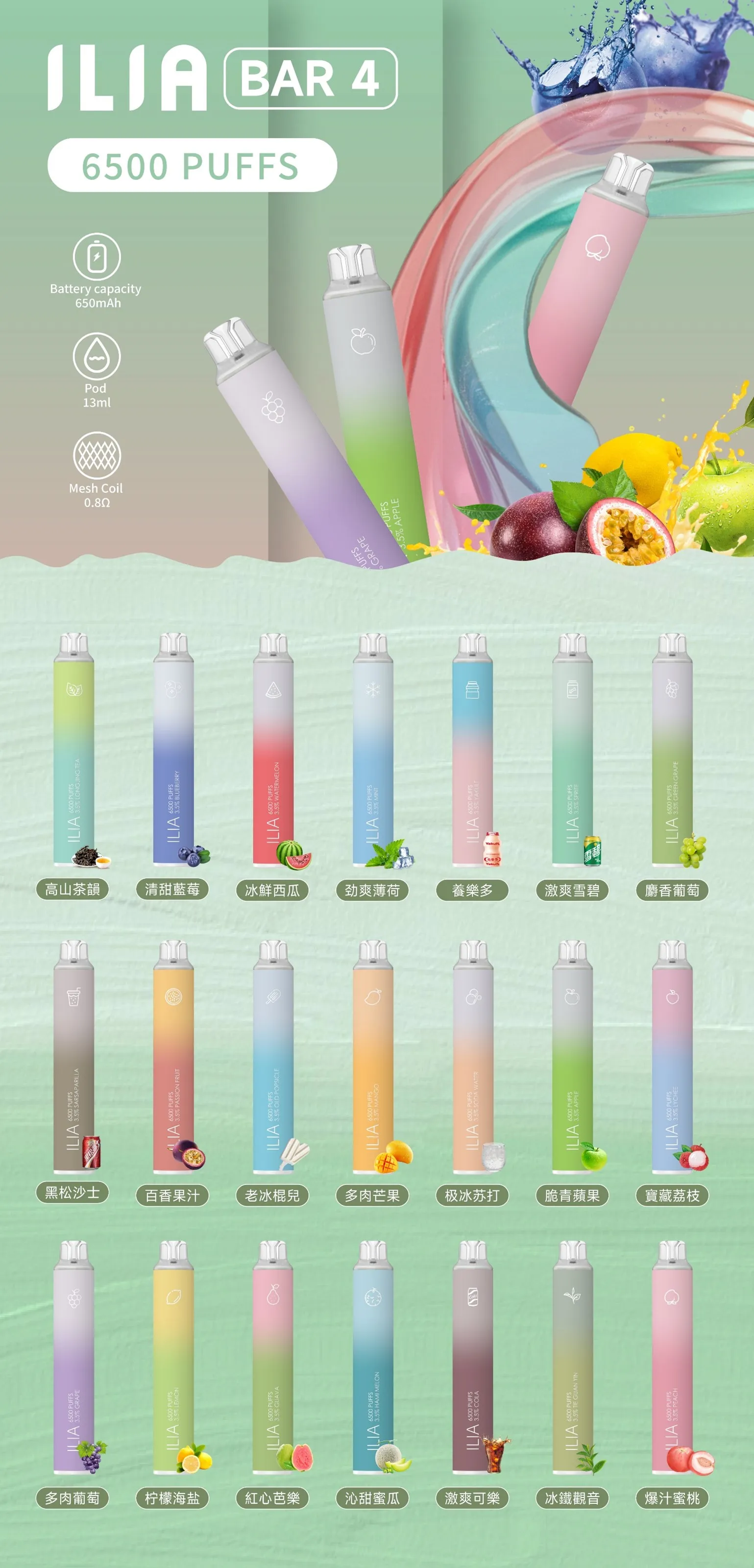 哩亞 拋棄式 6500口｜原版正品